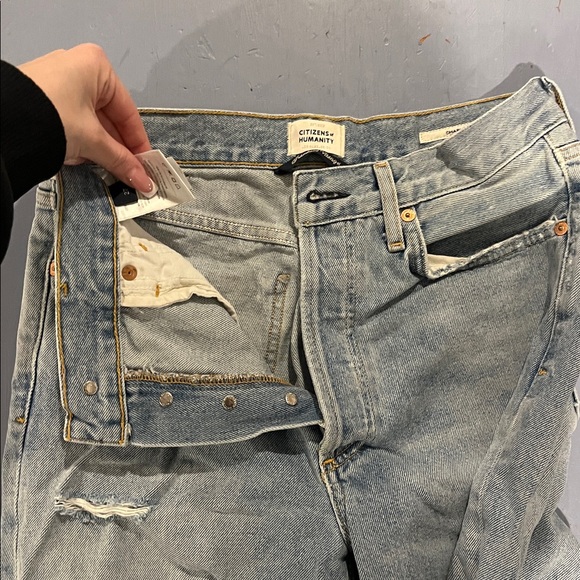 Citizens Of Humanity Light Blue Distressed Skinny Jeans - Picture 4 of 4